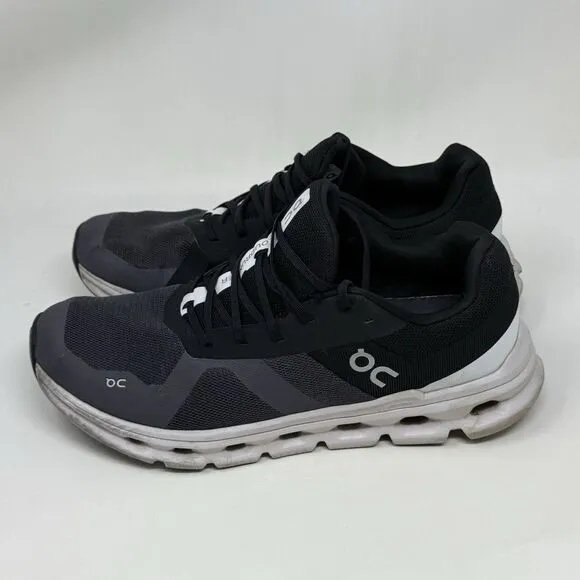 On Cloudrunner Running Shoes Mens 10.5 Black Mesh Lightweight Sneakers