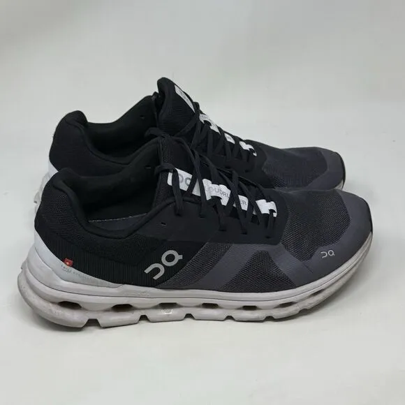 On Cloudrunner Running Shoes Mens 10.5 Black Mesh Lightweight Sneakers