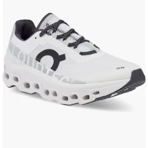 On Running White and Black Athletic Shoes with CloudTec Cushioning