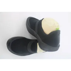 OOFOS OOmg eeZee Sneaker Shoe Low Black Green Sport Recovery Support Casual US 8