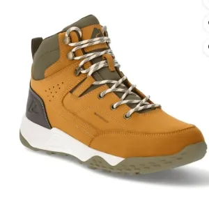 Ozark Trail Mens Leather Lace Up Waterproof Hiking Boots SZ 10 New Outdoor Brown