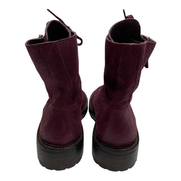 PAIGE Suede Marline Combat Boots Size 7
