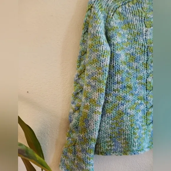 Patagonia Water Girl Chunky Nautical Cable Knit Fisherman Boat Neck Cozy Sweater