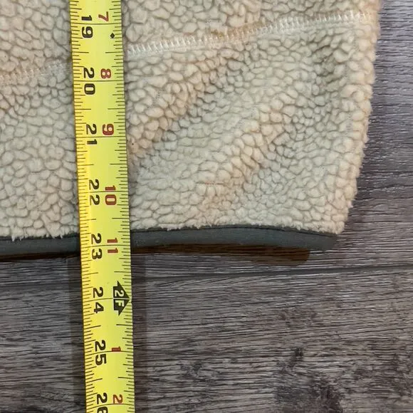 Patagonia Worn Wear Kids' Classic Retro-X Jacket Synchilla Tan Green Large (12)
