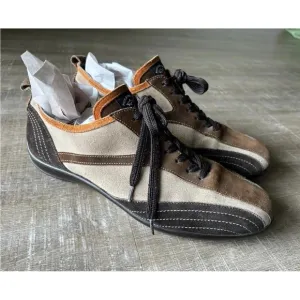 Paul &amp; Shark Yachting Mens shoes UK 8 US 9 suede lace up Bike Toe preppy classic