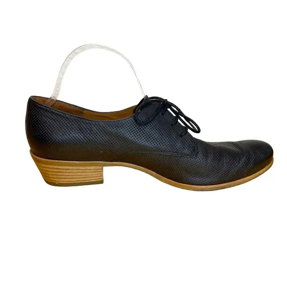 PAUL GREEN Dale Black Perforated Leather Lace Up Oxford Shoes Men’s Size 7.5