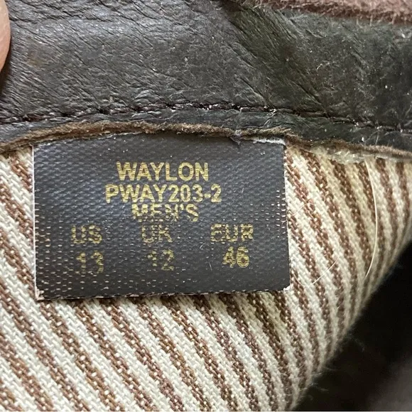 Penguin Munsingwear Waylon Men's 13 Oxford Derby Shoes Brown Oiled Leather Block
