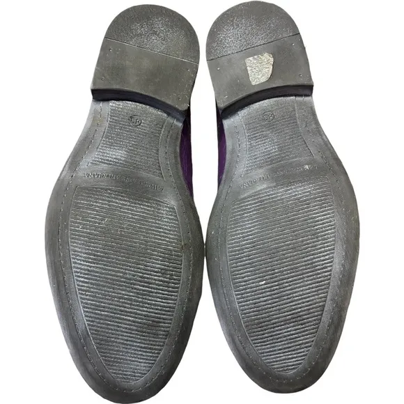 Peppe Modello Vitalie Purple Handmade cow hide oxford lace up Size 10