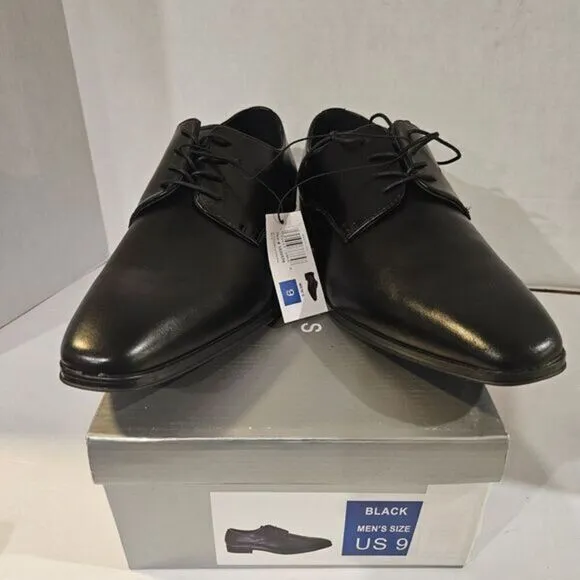 Perry Ellis Men’s Leather Oxford Lace-Up Dress or Casual Shoe Black / Size‎ 9