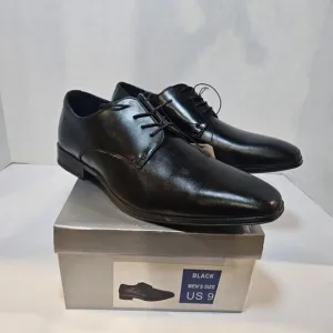 Perry Ellis Men’s Leather Oxford Lace-Up Dress or Casual Shoe Black / Size‎ 9