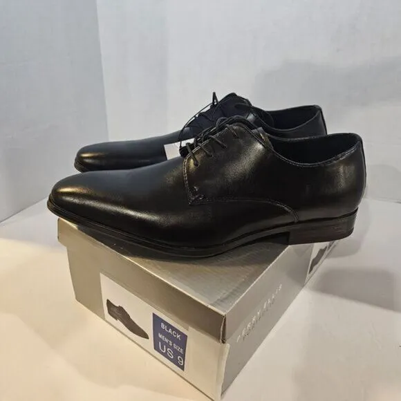 Perry Ellis Men’s Leather Oxford Lace-Up Dress or Casual Shoe Black / Size‎ 9