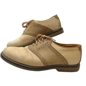Peter Huber Tan Classic Two Tone Leather Oxford Size 9