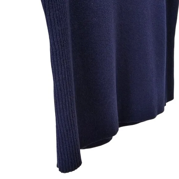 Petite Sophisticate Knit &amp; Ribbed Cardigan &amp; Top Set | EUC | XSP | Dark Blue