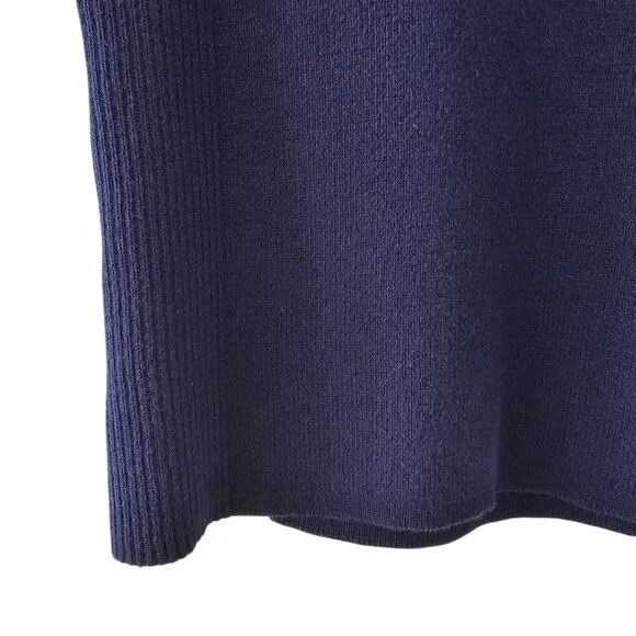 Petite Sophisticate Knit &amp; Ribbed Cardigan &amp; Top Set | EUC | XSP | Dark Blue