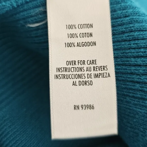 Petite Sophisticate Knit &amp; Ribbed Cardigan &amp; Top Set | EUC | XSP | Peacock Blue