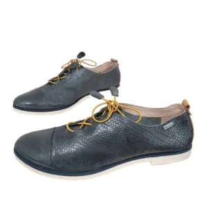 Pikolinos Oxford Shoes Women's Size 41 Navy Blue Lace up Classic Casual Academia