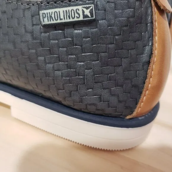 Pikolinos Oxford Shoes Women's Size 41 Navy Blue Lace up Classic Casual Academia