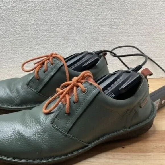 Pikolinos Santiago Men's Olive Leather Lac Up Derby Oxford Shoes Size 41/8