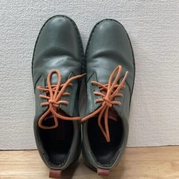 Pikolinos Santiago Men's Olive Leather Lac Up Derby Oxford Shoes Size 41/8