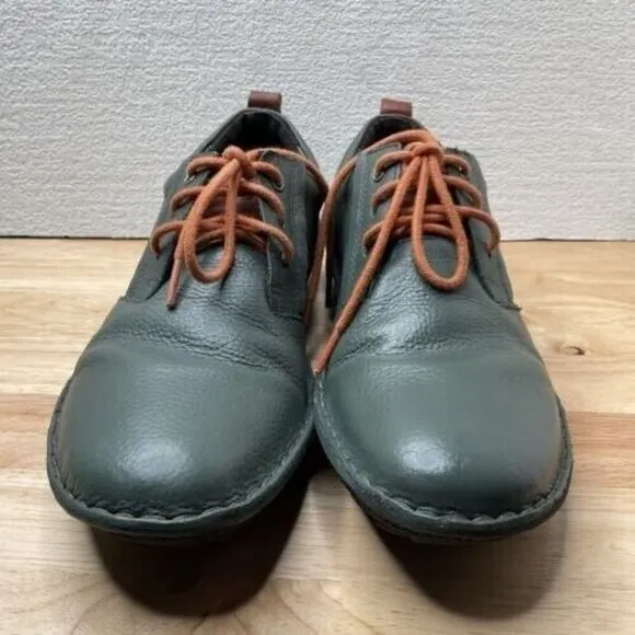 Pikolinos Santiago Men's Olive Leather Lac Up Derby Oxford Shoes Size 41/8