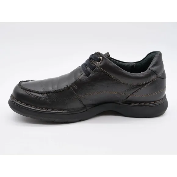 Pikolinos Shoes Mens 8 Black Leather Casual Oxford Moc Toe 3 Eye Lace Up Derby