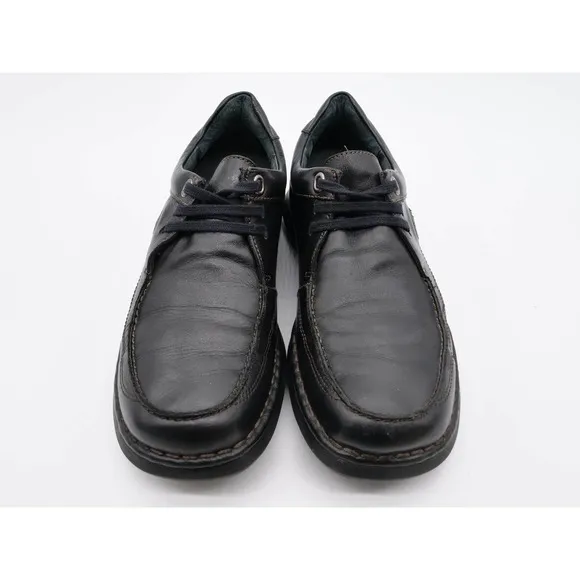 Pikolinos Shoes Mens 8 Black Leather Casual Oxford Moc Toe 3 Eye Lace Up Derby