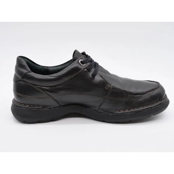 Pikolinos Shoes Mens 8 Black Leather Casual Oxford Moc Toe 3 Eye Lace Up Derby