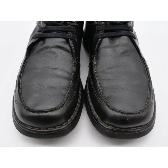Pikolinos Shoes Mens 8 Black Leather Casual Oxford Moc Toe 3 Eye Lace Up Derby