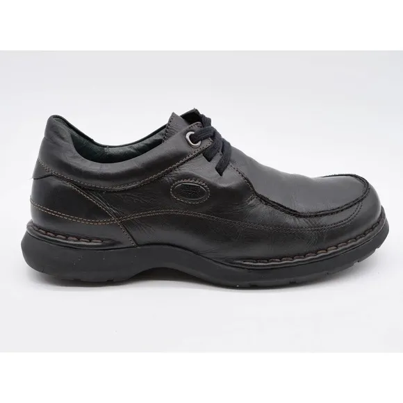 Pikolinos Shoes Mens 8 Black Leather Casual Oxford Moc Toe 3 Eye Lace Up Derby