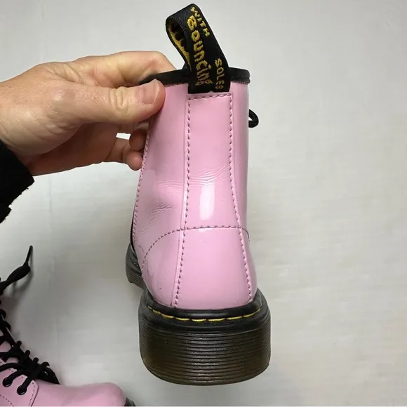 Pink Dr. Martens Zip Up Boots