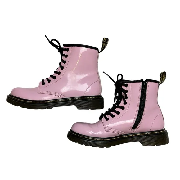 Pink Dr. Martens Zip Up Boots