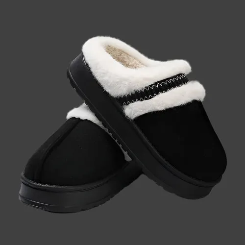 Platform Faux Fur Moccasins