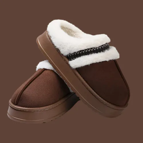Platform Faux Fur Moccasins