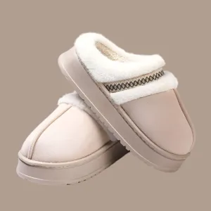 Platform Faux Fur Moccasins