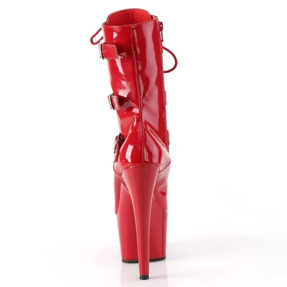 Platform  High Heel Lace Up Ankle Boots
