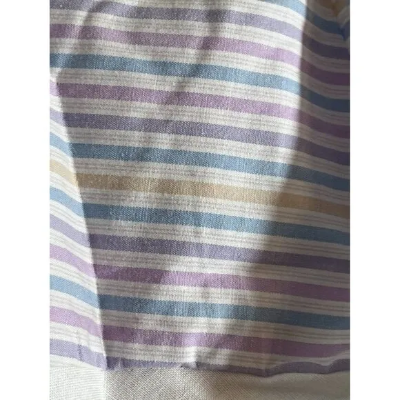 Pleiades Girls Dress Size 12M White Tank Purple Stripe Hi Low Summer 18M