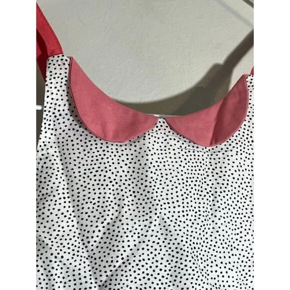 Pleiades Girls Dress Size 2T Pink Tank Shortie Black Polka Dot Fit Flare Summer