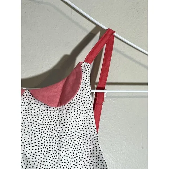 Pleiades Girls Dress Size 2T Pink Tank Shortie Black Polka Dot Fit Flare Summer