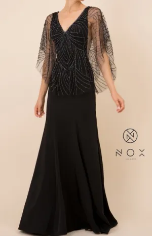 Plus size formal evening mother of the bride gown