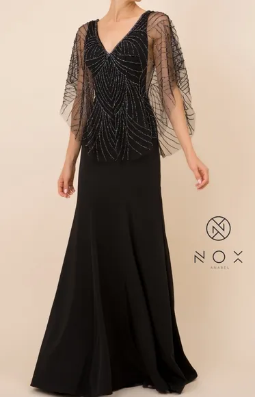Plus size formal evening mother of the bride gown