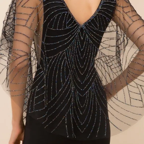 Plus size formal evening mother of the bride gown