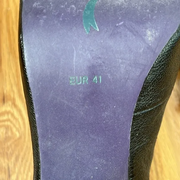 Poetic License black &amp; purple Backlash spectator Oxford lace up shoes Sz 9.5
