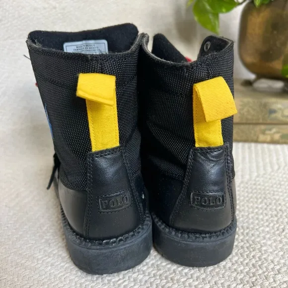Polo by Ralph Lauren Black Ranger Lace Up Boots