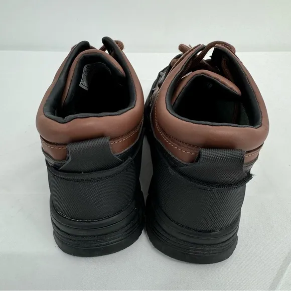 POLO RALPH LAUREN Dover Boys Boots US 4 Buckle Lace Up Rubber Duck Brown NEW