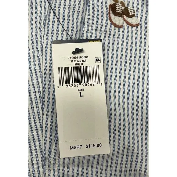 Polo Ralph Lauren Lg Classic Fit 5&quot; Prepster Allover Saddle Shoes Oxford Shorts