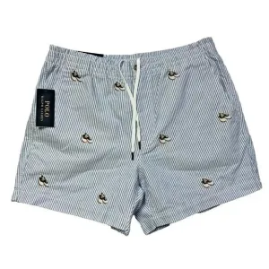 Polo Ralph Lauren Lg Classic Fit 5&quot; Prepster Allover Saddle Shoes Oxford Shorts