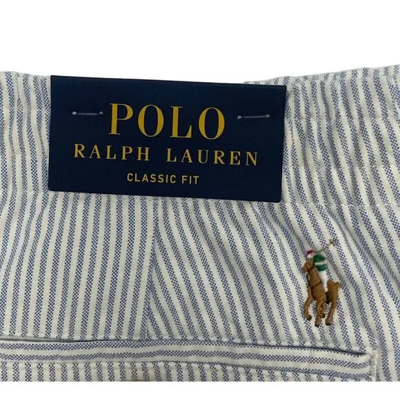 Polo Ralph Lauren Lg Classic Fit 5&quot; Prepster Allover Saddle Shoes Oxford Shorts