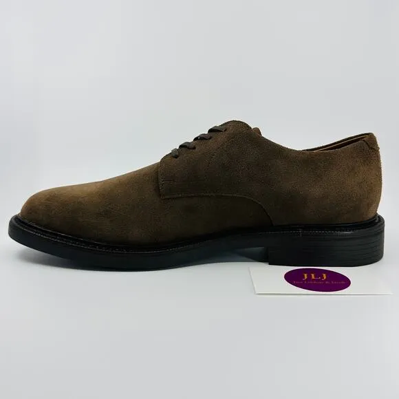Polo Ralph Lauren Men's Asher Derby Brown Suede Lace Up Oxford Shoes Size 9.5