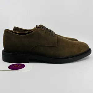 Polo Ralph Lauren Men's Asher Derby Brown Suede Lace Up Oxford Shoes Size 9.5