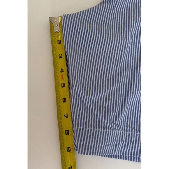 Polo Ralph Lauren Men's Classic Blue Striped Seersucker Shorts Sz 48B Preppy